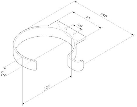 Держатель для фена AM.PM Inspire 2.0 A50A32300 Хром 
