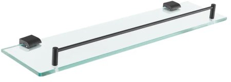 Полка стеклянная Rose RG1719H, черный 