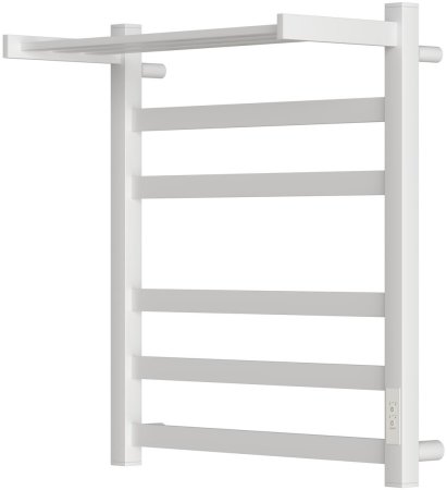 Полотенцесушитель электрический APEXTERMO Terra TR01165WM 600x500 с полкой, белый матовый 