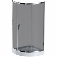 Душевой уголок AM.PM Like Solo Slide 90x90 W83G-315-090CG профиль Хром глянцевый стекло тонированное