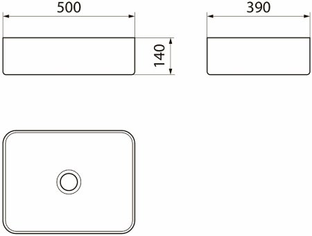 Раковина-чаша Point Меркурий 50 PN43832 Белая 