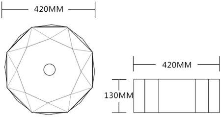 Раковина-чаша Ceruttispa 42 CR0057 СТ9561 Белая 