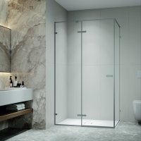 Душевой уголок с распашной дверью на петлях - RGW SV-040Gr 1600x800