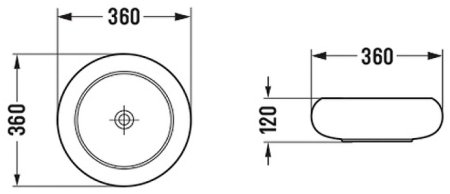 Раковина-чаша Comforty 36 113 00-00012225 Белая 