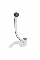 Слив-перелив полуавтоматический для ванны Grocenberg GB240BL Чёрный матовый