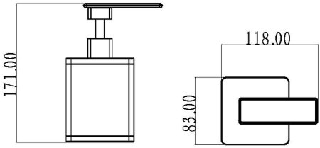 Дозатор для жидкого мыла Boheme 10969-W-CR Белый Хром 