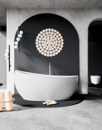 Акриловая ванна Black&White Swan SB 225 180x90 225SB00 без гидромассажа 