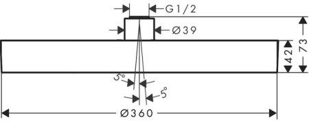 Верхний душ Hansgrohe Rainfinity 26231700 Белый матовый 