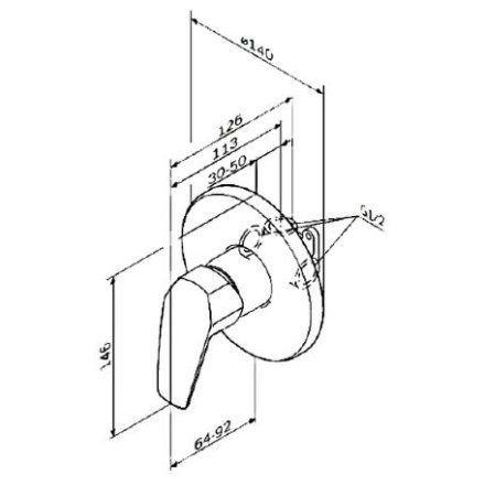 Гигиенический душ AM.PM Gem F9065000 со смесителем 