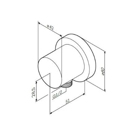 Гигиенический душ AM.PM Gem F9065000 со смесителем 