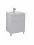 Тумба с раковиной Onika Стрим 60.12, белая 