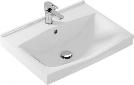 Тумба с раковиной Onika Стрим 60.12, белая 