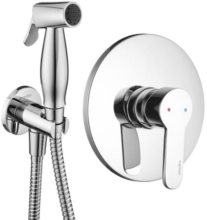 Гигиенический душ со смесителем Swedbe Platta 5525 Хром 
