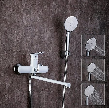 Смеситель для ванны Frap H49 F2249 универсальный Белый Хром 