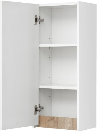 Подвесной шкаф Aquaton Марти 35 1A270203MY010 Белый глянцевый Дуб эндгрейн 