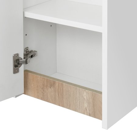 Подвесной шкаф Aquaton Марти 35 1A270203MY010 Белый глянцевый Дуб эндгрейн 