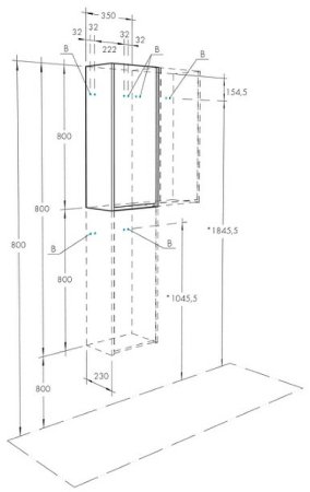 Подвесной шкаф Aquaton Марти 35 1A270203MY010 Белый глянцевый Дуб эндгрейн 