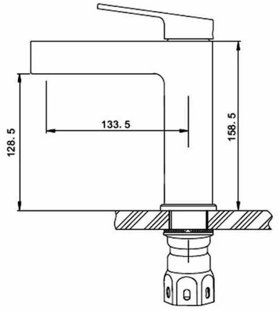 Смеситель для раковины Gappo G99-30 G1099-30 Сатин 