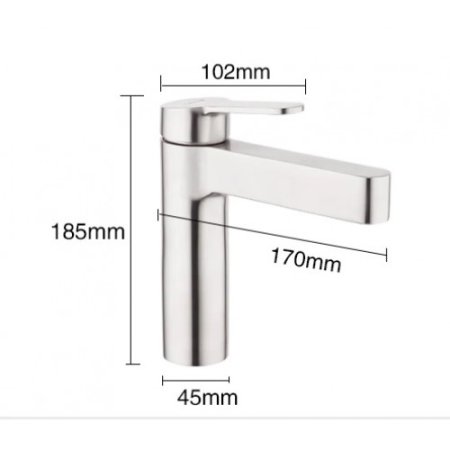 Смеситель для раковины Gappo G99-30 G1099-30 Сатин 