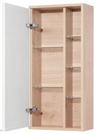 Подвесной шкаф Aquaton Бостон 40 1A239903BN010 Дуб эврика Белый глянец 