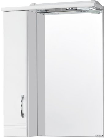 Зеркало со шкафом Aquaton Онда 58 1A009802ON01L с подсветкой Белое 