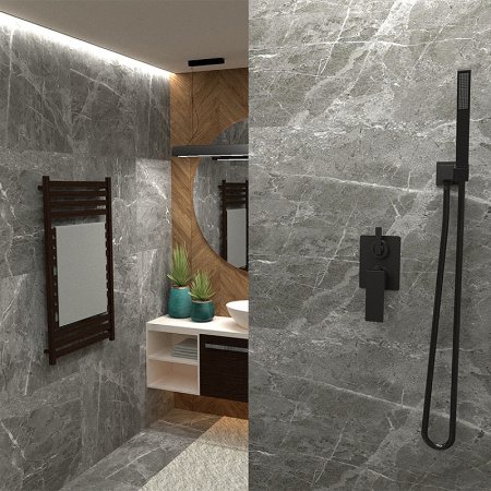 Душевой гарнитур Paini 53PZ440QQAO Черный матовый 