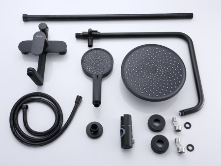 Душевая система Bond B01-9188 Черная матовая 