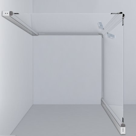 Душевой уголок Vincea Orta VSS-1O9090CL 90х90 см. хром , стекло прозрачное 