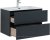Тумба с раковиной Aquanet Алвита New 80 2 ящика, антрацит 