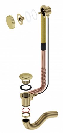 Слив-перелив Timo 8003/02 полуавтомат, антик 