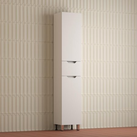 Пенал напольный Style Line "Остин" 360 см 1 ящик белый эмаль PLUS 