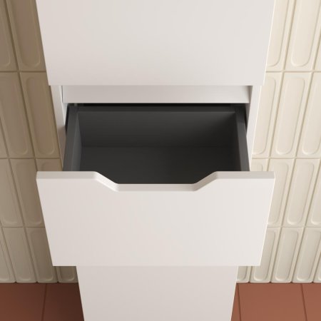 Пенал напольный Style Line "Остин" 360 см 1 ящик белый эмаль PLUS 