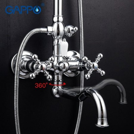 Душевая система Gappo G89 G2489 Хром 