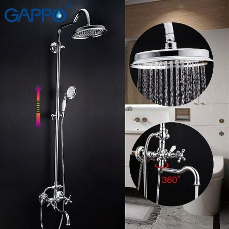 Душевая система Gappo G89 G2489 Хром 