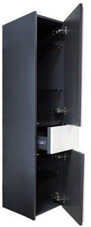 Шкаф пенал Roca Ronda 32 ZRU9302967 R подвесной Белый глянец Антрацит 