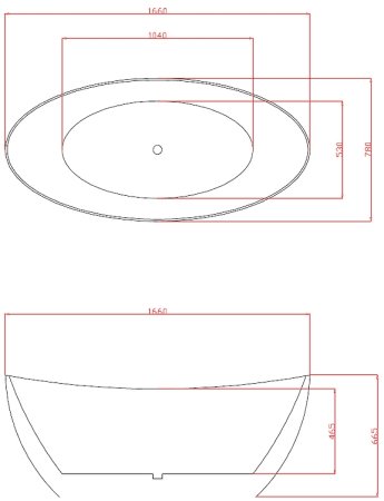 Акриловая ванна Azario Glasgow 166х78 GLA16778 без гидромассажа 