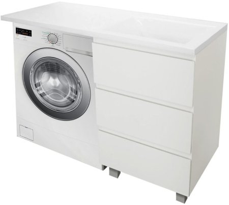 Тумба с раковиной Эстет Dallas Luxe 110 напольная, 3 ящика, R 