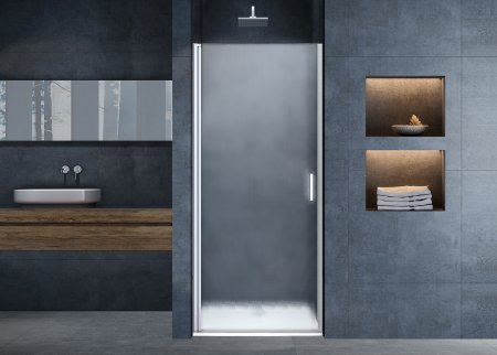 Душевая дверь Vincea Alpha 85 VDP-3AL850MT профиль Хром стекло текстурное 