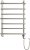 Полотенцесушитель электрический ДВИН Q Primo Electro лесенка 80/50, ТЭН справа, хром 