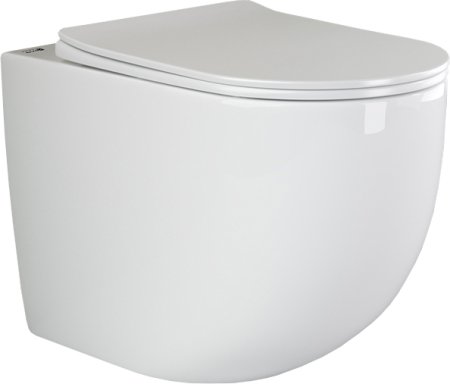 Унитаз приставной Ceramica Nova Mia CN1810 с микролифтом, безободковый 
