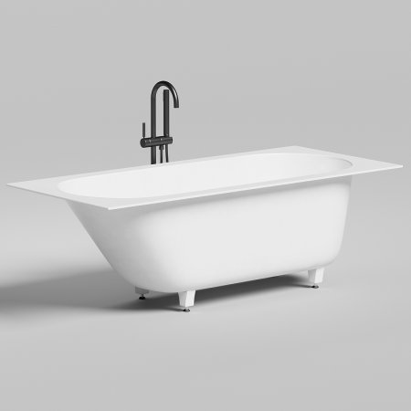 Ванна из искусственного камня Salini Ornella Kit 170х75 102411G Белая глянцевая 