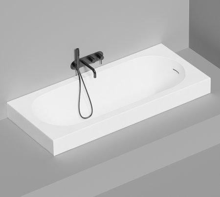 Ванна из искусственного камня Salini Ornella Kit 170х75 102411G Белая глянцевая 