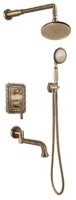 Душевая система встраиваемая Bronze de Luxe WINDSOR 10137R, бронза