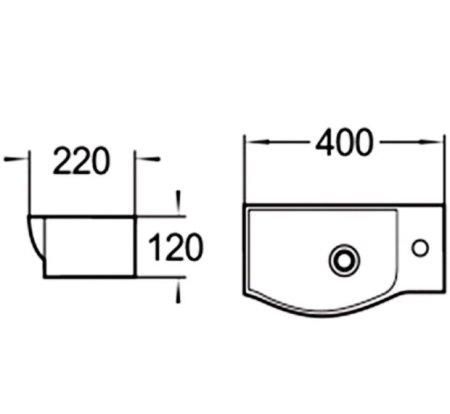 Рукомойник SantiLine SL-2013LMB 