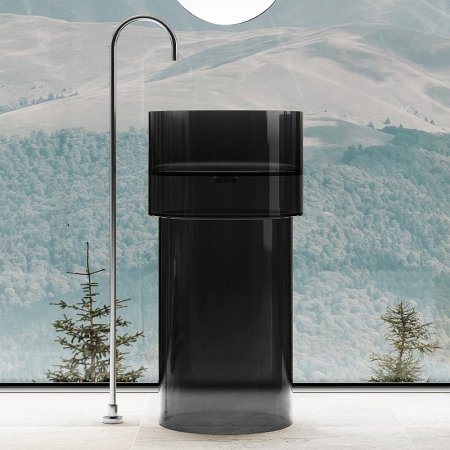 Раковина Abber Kristall 45 AT2701Onyx-H Черная 