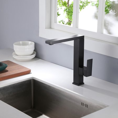 Смеситель для раковины Abber Daheim AF8214B Черный матовый 