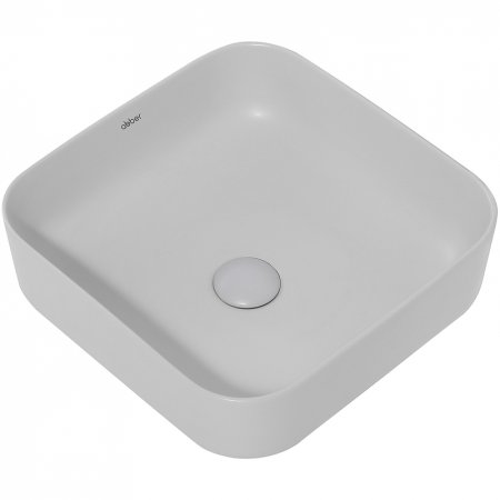 Раковина-чаша Abber Rechteck 39 AC2211MLG Светло-серая матовая 