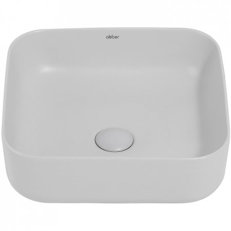 Раковина-чаша Abber Rechteck 39 AC2211MLG Светло-серая матовая 