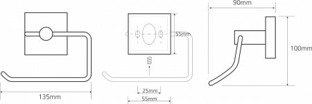 Держатель туалетной бумаги Bemeta Beta 132112042 