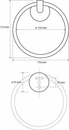 Полотенцедержатель Bemeta Dark 104204060 